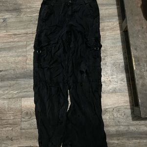 American eagle black cargo pants